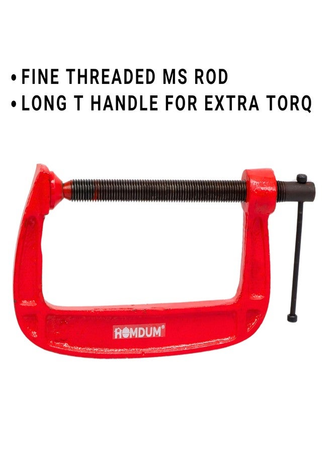 Homdum Heavy Duty G Clamp | C Type Clamping Tool | Set of 4 Pieces (6 inch) - Image 3